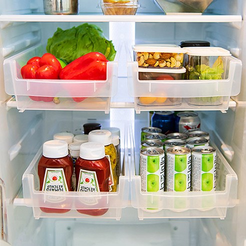 플라팜 냉장고 정리 트레이 4P세트: 질서 정연한 냉장고를 위한 궁극의 솔루션
