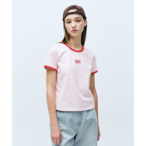 핑크빛 설렘, 마리떼 반팔티로 완성하는 여름 스타일