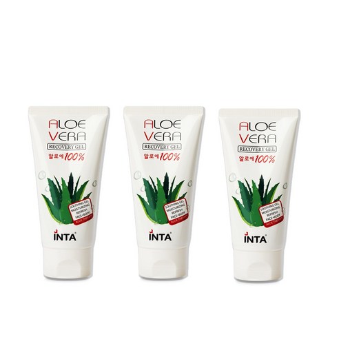 인타 100% 알로에 베라리커버리 겔, 120ml, 3개