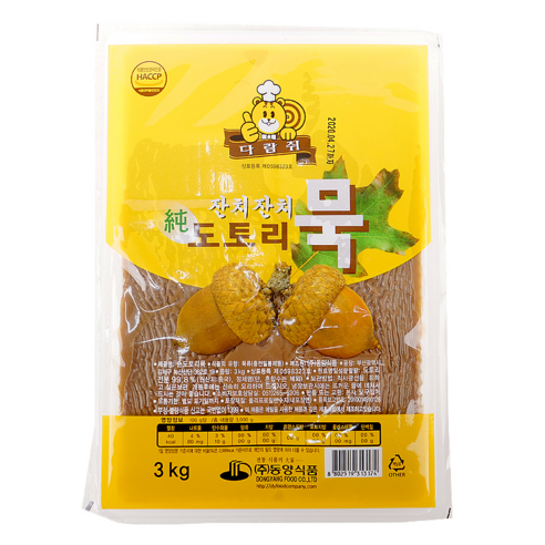 다람쥐 도토리묵 1kg -동양식품- (하루 배송 99%), 2개
