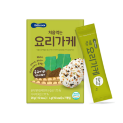 베베쿡 처음먹는 요리가케, 콩고기와다시마, 28g, 1개