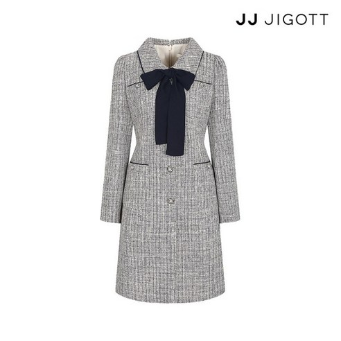 JJ지고트 파이핑 디테일 트위드 원피스 GN9A0OP57