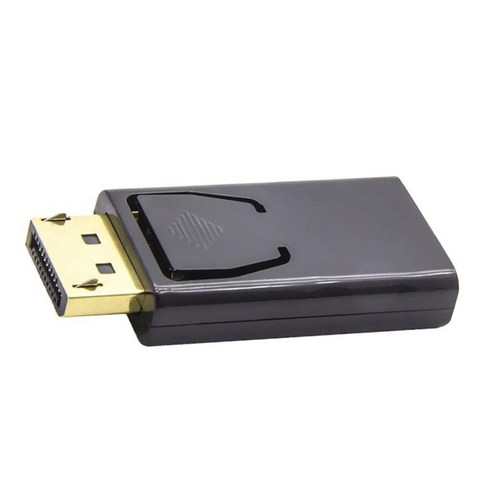 HD 미니 DP 디스플레이 포트 HDMI M/M 케이블 어댑터 컴퓨터 PC 블랙, 50x22x10mm, 플라스틱