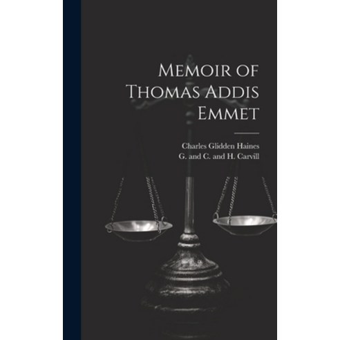 (영문도서) Memoir of Thomas Addis Emmet Hardcover, Legare Street Press, English, 9781021096029