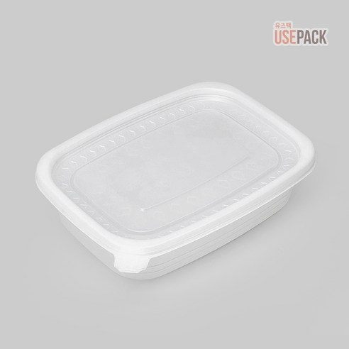 EH 사각 죽용기 소 50개 반투명 세트, 1개, 50세트