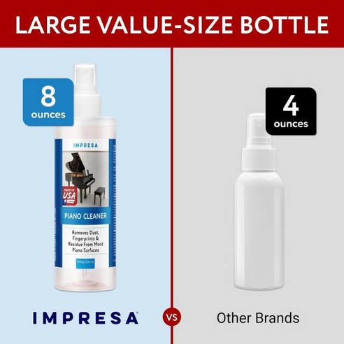 IMPRESA 피아노 클리너 스프레이로 당신의 피아노를 최상의 상태로 유지하세요.