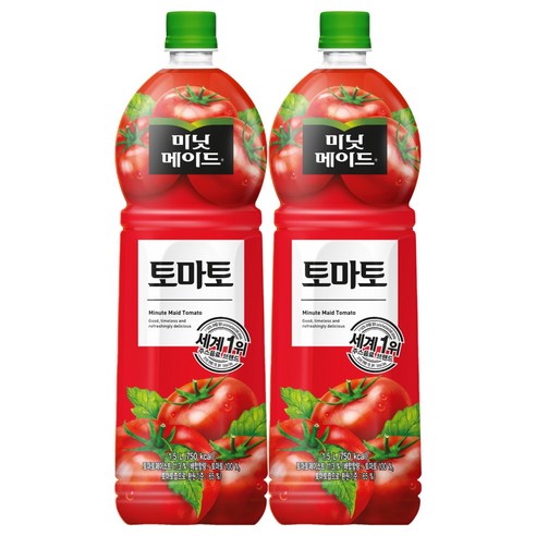 미닛메이드 토마토 1.5L x 4펫 / 주스 과일쥬스, 4개