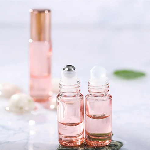솔리마켓 향수공병 향수 리필 소분 주사기, 블랙, 1세트 향수옮기기 14 로즈골드 롤온 향수 공병 미니 롤러볼 아로마 용기, 10개, 불투명5ml