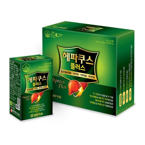 일양약품 밀크씨슬 실리마린 헤파쿠스 플러스 500mg x 120정, 1박스