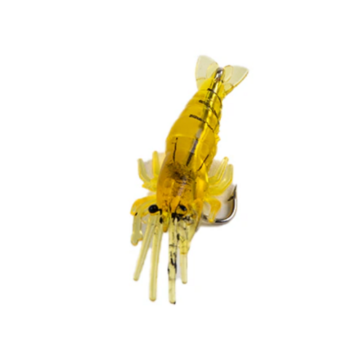 인공 부드러운 새우 미끼 웜 10개, 4cm 길이