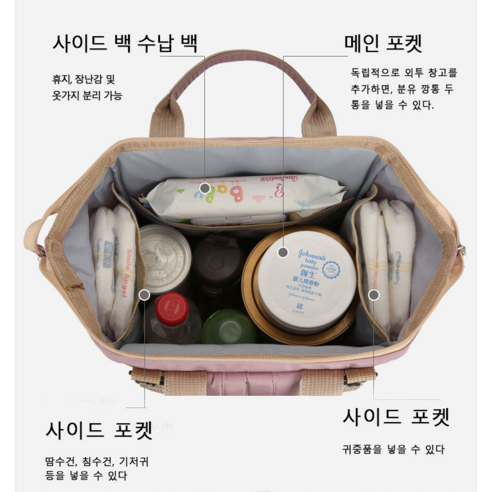 대용량 기저귀가방 백팩 엄마의 완벽한 동반자