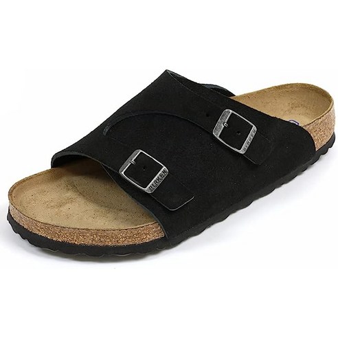 비루켄슈톡 취리히 소프트 풋 침대 스웨이드 가죽 블랙 Zurich 1009528 Black 42 27.0cm