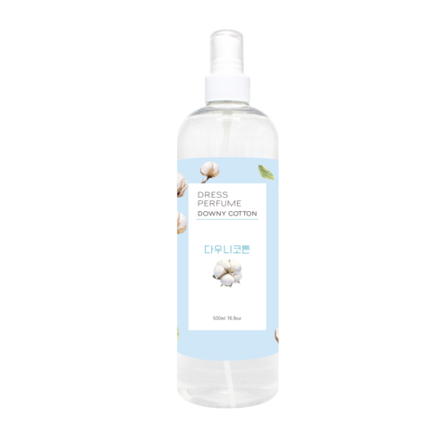 드레스퍼퓸 섬유탈취제(정전기방지)(고기냄새)(땀냄새) 냄새걱정NO, 1개, 500ml, 다우니코튼