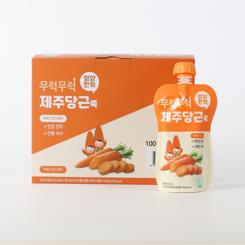 [박스판매] 무럭무럭 키즈죽 과일퓨레 1박스 (고구마 단호박 옥수수 제주당근 사과랑배 망고랑바나나 푸룬고구마 바나나단호박 중 택1), 7개, 100g