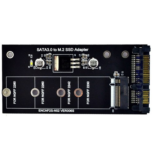 Retemporel M2 NGFF SSD - SATA 3.0 2.5 및 Rdquo PC 노트북용 M.2 어댑터 변환기 라이저 카드 추가 최대 6Gps, 1개