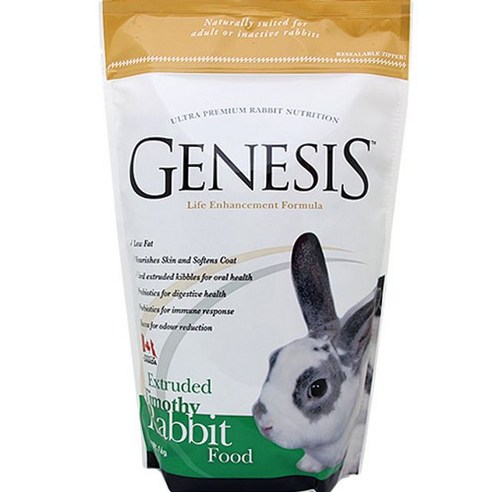 제네시스 티모시 기니피그 토끼 사료, 1kg, 1개