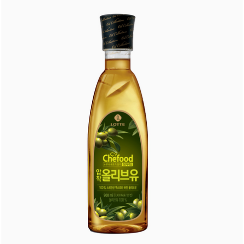 롯데푸드 쉐푸드 압착 올리브유 900ml x 1개