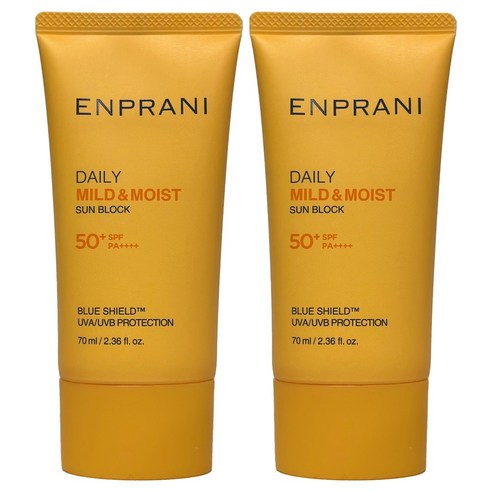 2개)엔프라니 데일리 선블록70ml(SPF50+ PA++++), 70ml, 2세트