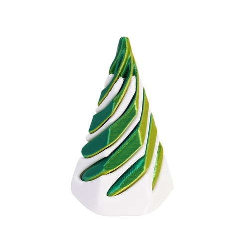 불가능한통과 피젯 퍼즐 3D프린터, 육각뿔 5.5cm, 화이트그린 (P025), 1개