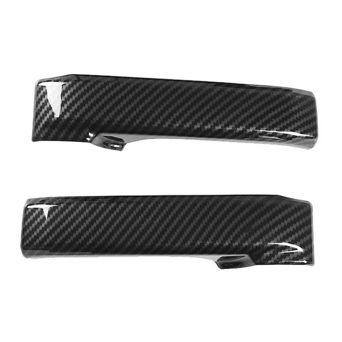2pcs 탄소 섬유 자동차 내부 도어 핸들 Trumb Pull Grab 패널 핸들 커버 Toyota FJ Cruiser 2007-2014, 하나, 보여진 바와 같이