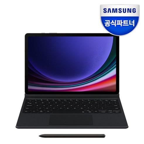 갤럭시탭s9  [삼성전자] 갤럭시탭S9 플러스 키보드 북커버 케이스 / EF-DX815, 탭S9플러스, 블랙