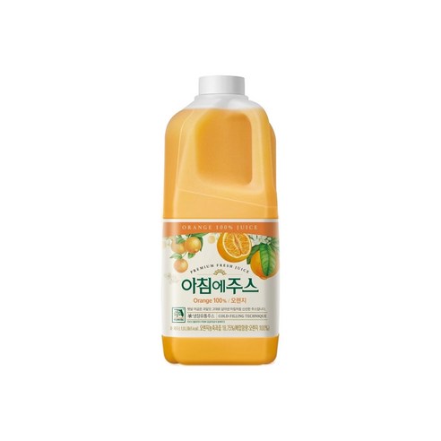 상큼한 아침의 시작, 서울우유 아침에주스 오렌지주스로!