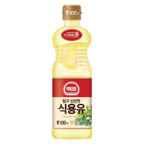 해표 식용유, 500ml, 12개