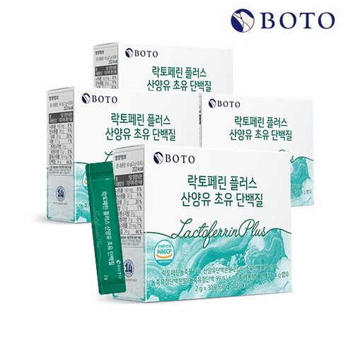 [보뚜] 락토페린 플러스 산양유 초유단백질 30포 x 4박스, 4개, 단품, 60g