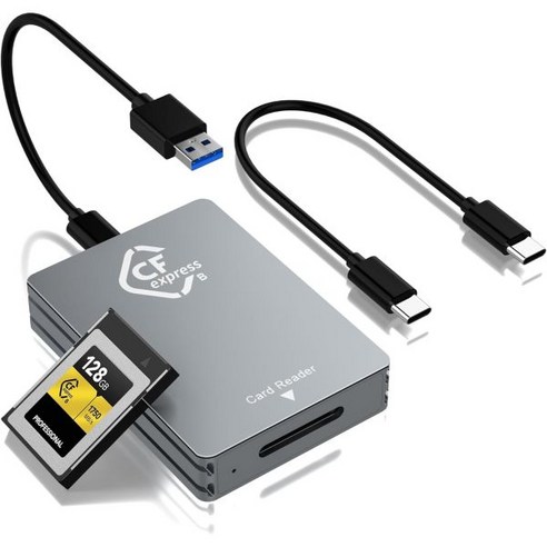 USB C 멀티 카드 리더 XD/MS/SD/TF/CF 타입-C 5Gbps 고속 7in-1 XD 그림 어댑터 SDXC TF용 마이크로 SD CF MS MMC 카드 소니 메모리, CFexpress Type B Card Reader, CFexpress Type B Card Reader