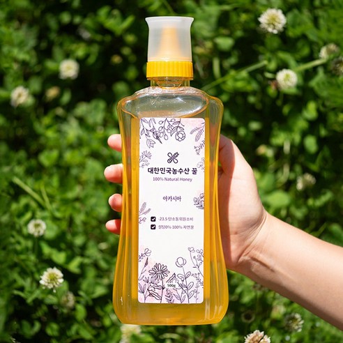 자연이 선사하는 달콤한 선물, 대한민국농수산 천연 아카시아 벌꿀 대한민국농수산