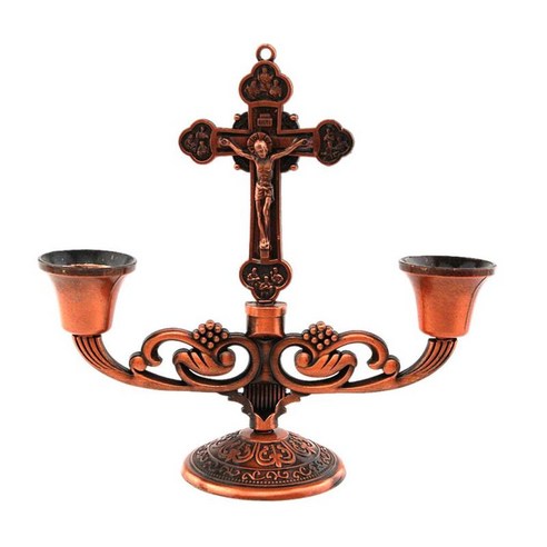 Candelabra 테이퍼 캔들 홀더. 결혼식 홈 파티 스파 촛불 정원을위한 완벽한 선물, 레드, 아연 합금