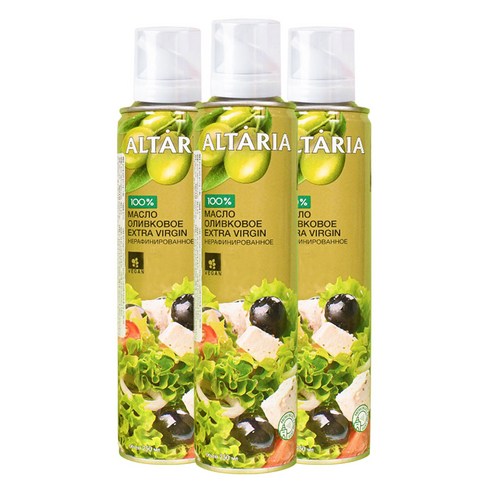 알타리아 최고급 냉압착 올리브유 오일스프레이 250ml 3개
