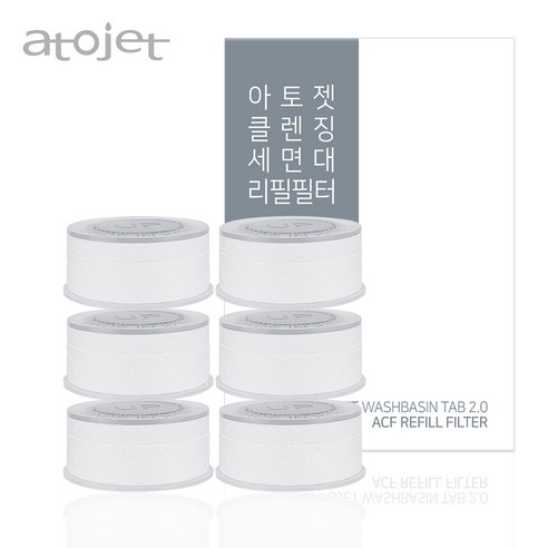 클렌징 세면대 리필필터 3p x 2팩, 1세트, 혼합색상