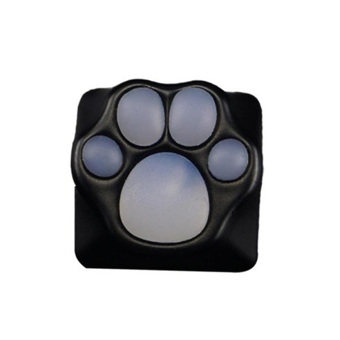 Cat Paw Keycaps Cat Claw Keycap For Keyset Creative 게임, 블랙 클리어, 18mm, 알루미늄 합금