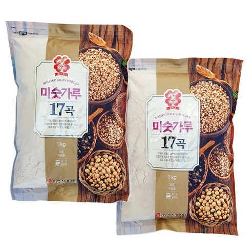 새마원 소연 17곡미숫가루 아침 식사대용 선식 곡물쉐이크, 2개, 1kg