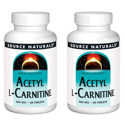 소스내츄럴스 아세틸 L-카르니틴 500mg 타블렛, 60개입, 2개, 60정