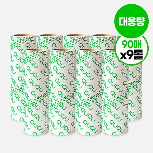 QUQU 사선절개 테이프클리너 대용량 리필 90회분, 15개