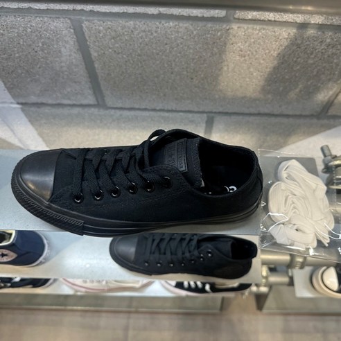 (국내매장판) 컨버스 척테일러 올스타 클래식 블랙 M5039C + 국내생산 스토어리 신발끈