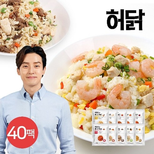 허닭 닭가슴살 곤약볶음밥 250g 10종 40팩, 혼합 40팩(간장계란20+소불고기20)