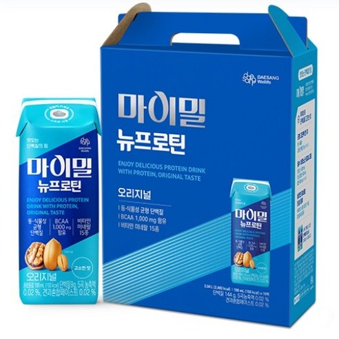마이밀 마시는 뉴프로틴 190ml 16개입, 48개