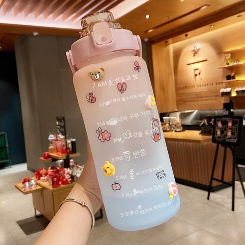 MEIISEO대용량 스포츠 물통 다기능 물병 휴대용 스포츠 물통 대용량 보온병, 색깔3