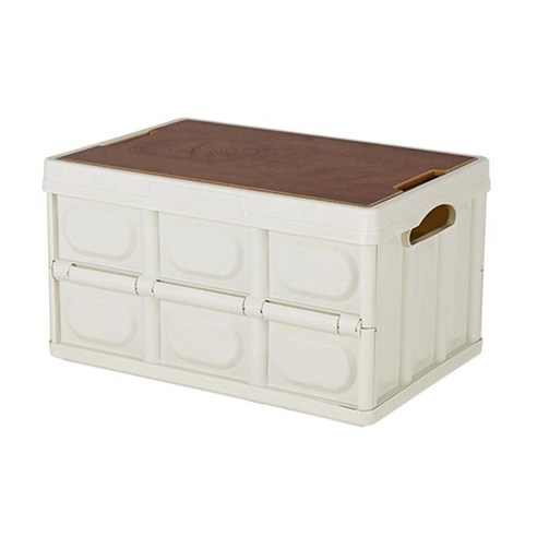 장식 보관함 상자 토트 컨테이너 상자 주최자 가방 대용량 접을 수있는 바베큐 액세서리 잡화 가구 정원, S 30L, PP 소재, 하얀