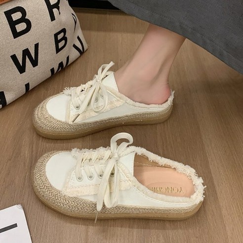 써나 여성 뮬 운동화 가벼운 볼넓은 키높이 슬리퍼