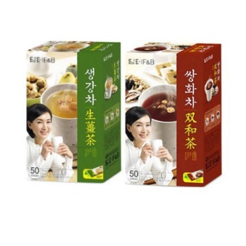 담터 생강차50T+쌍화차플러스50T 100Sticks, 750g, 1개