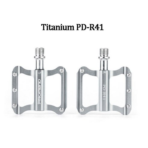 자전거 페달 액세서리 초경량 MTB 자전거 페달 CNC DU 베어링 방수 사이클링 페달, Titanium R41