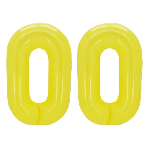 이벤트홀릭 초대형 숫자풍선 40인치 100cm, 1개, 옐로우 00