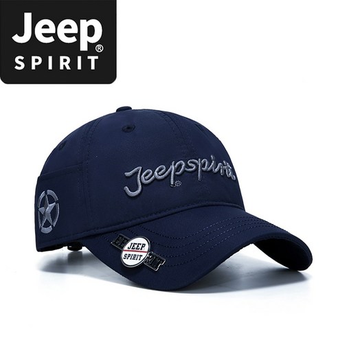 JEEP SPIRIT 스포츠 캐주얼 골프모자 CA0650 + 전용 포장, 네이비