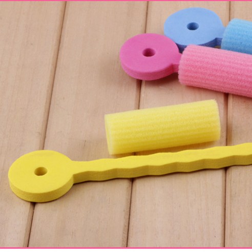 스펀지 헤어롤로 쉽고 간편하게 건강한 스타일을 완성하세요!