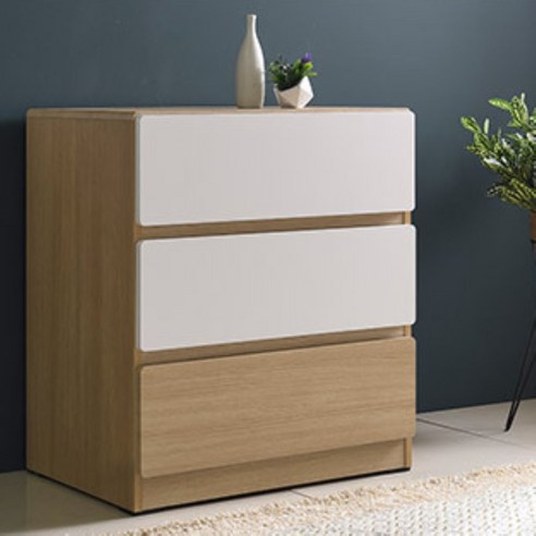 국내제작 이케아 3단 서랍장 거실 침실 아이방 원룸 자취방 다용도수납장 600 800, C211(600), 화이트