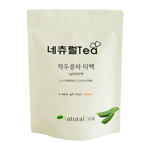 네츄럴티 국내산 볶은작두콩차 삼각티백 1g 50개입 1개, 3개, 50개, 50g